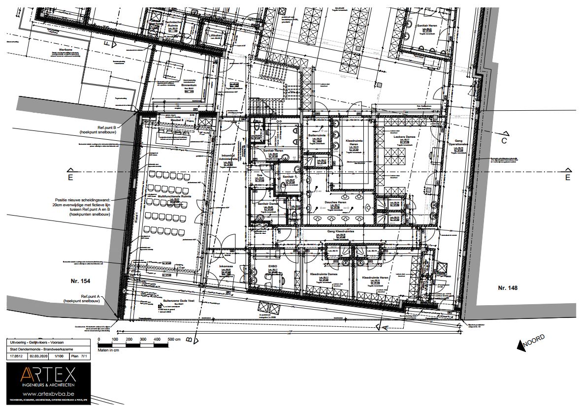 Brandweerkazerne Dendermonde - plan voor